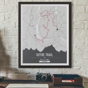 Affiche Poster de Trail Personnalisée