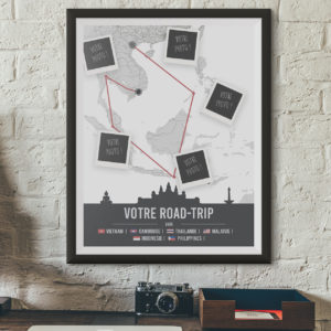 Affiche Poster Road Trip Personnalisée