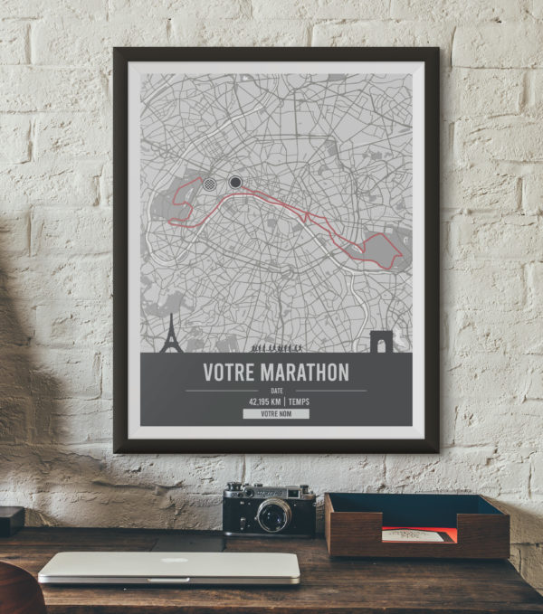 Affiche Poster de Marathon Personnalisée