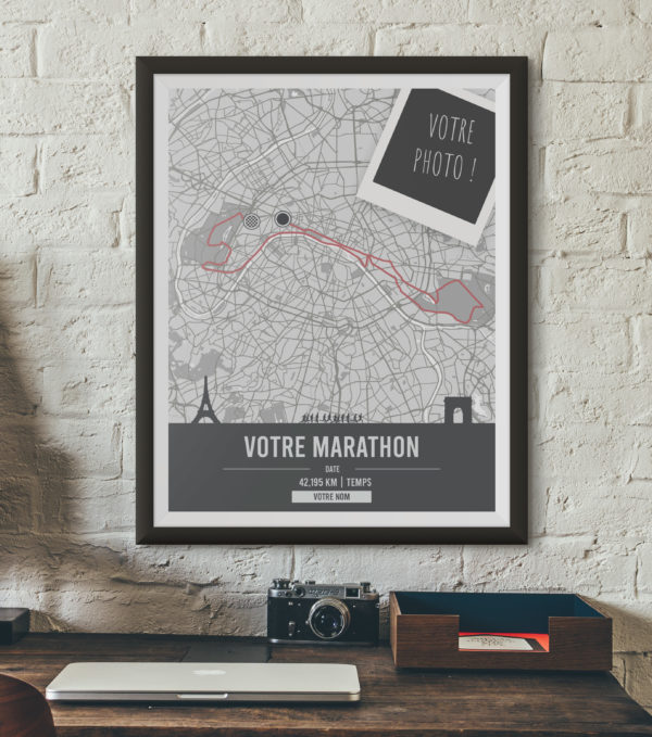 Affiche Poster de Marathon Personnalisée