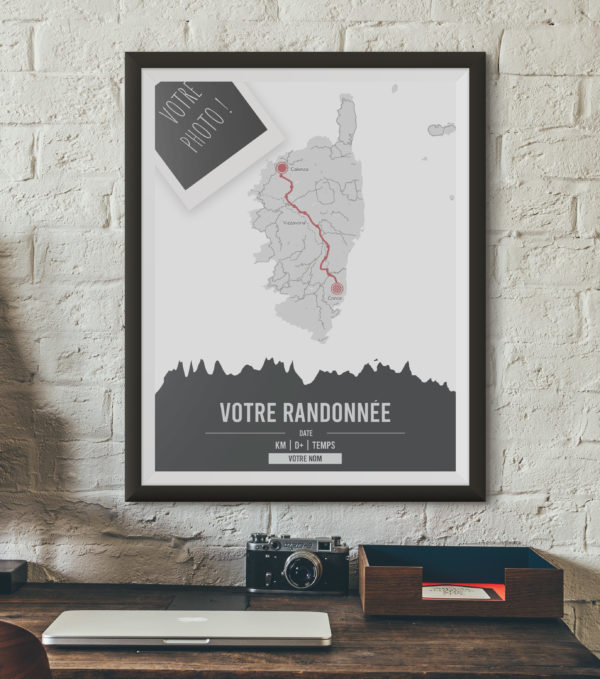 Affiche Poster Randonnée Personnalisée