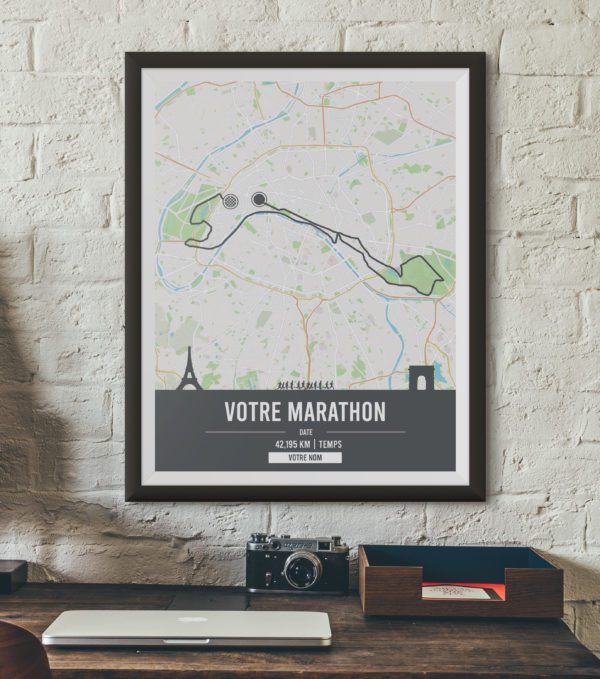 Affiche Poster de Marathon Personnalisée