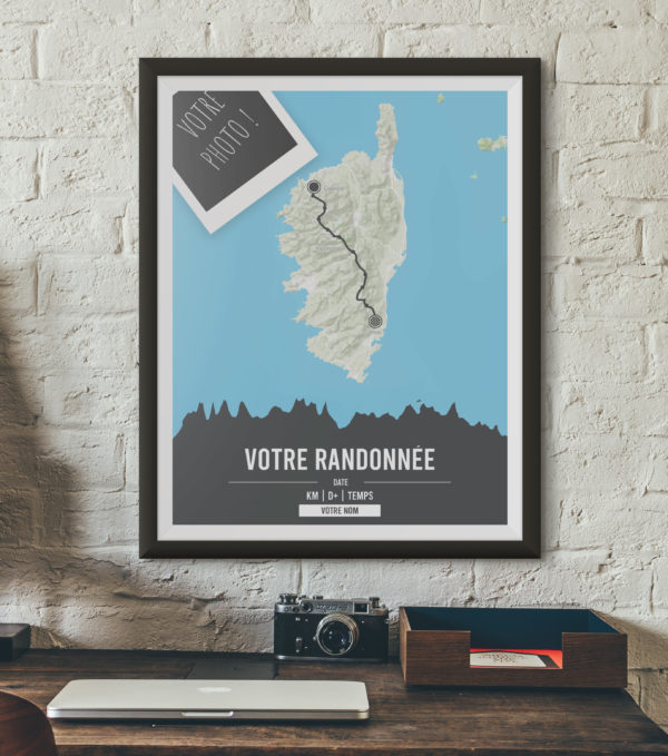 Affiche Poster Randonnée Personnalisée