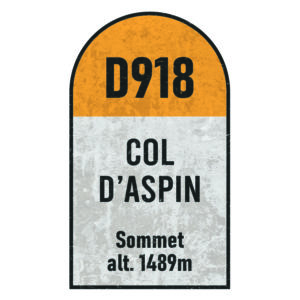 Panneau mural du Col d'Aspin- Décoration murale imprimée - Souvenir de cyclisme - Cadeau pour cycliste - Tour de France Souvenir