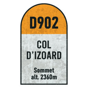 Panneau mural col d'Izoard - Décoration murale imprimée - Souvenir de cyclisme - Cadeau pour cycliste - Tour de France Souvenir