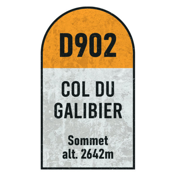 Panneau mural du Col du Galibier - Décoration murale imprimée - Souvenir de cyclisme - Cadeau pour cycliste - Tour de France Souvenir