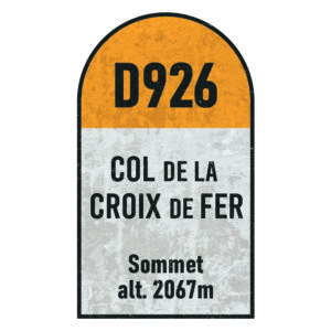 Panneau mural du Col de la Croix de Fer - Décoration murale imprimée - Souvenir de cyclisme - Cadeau pour cycliste - Tour de France Souvenir